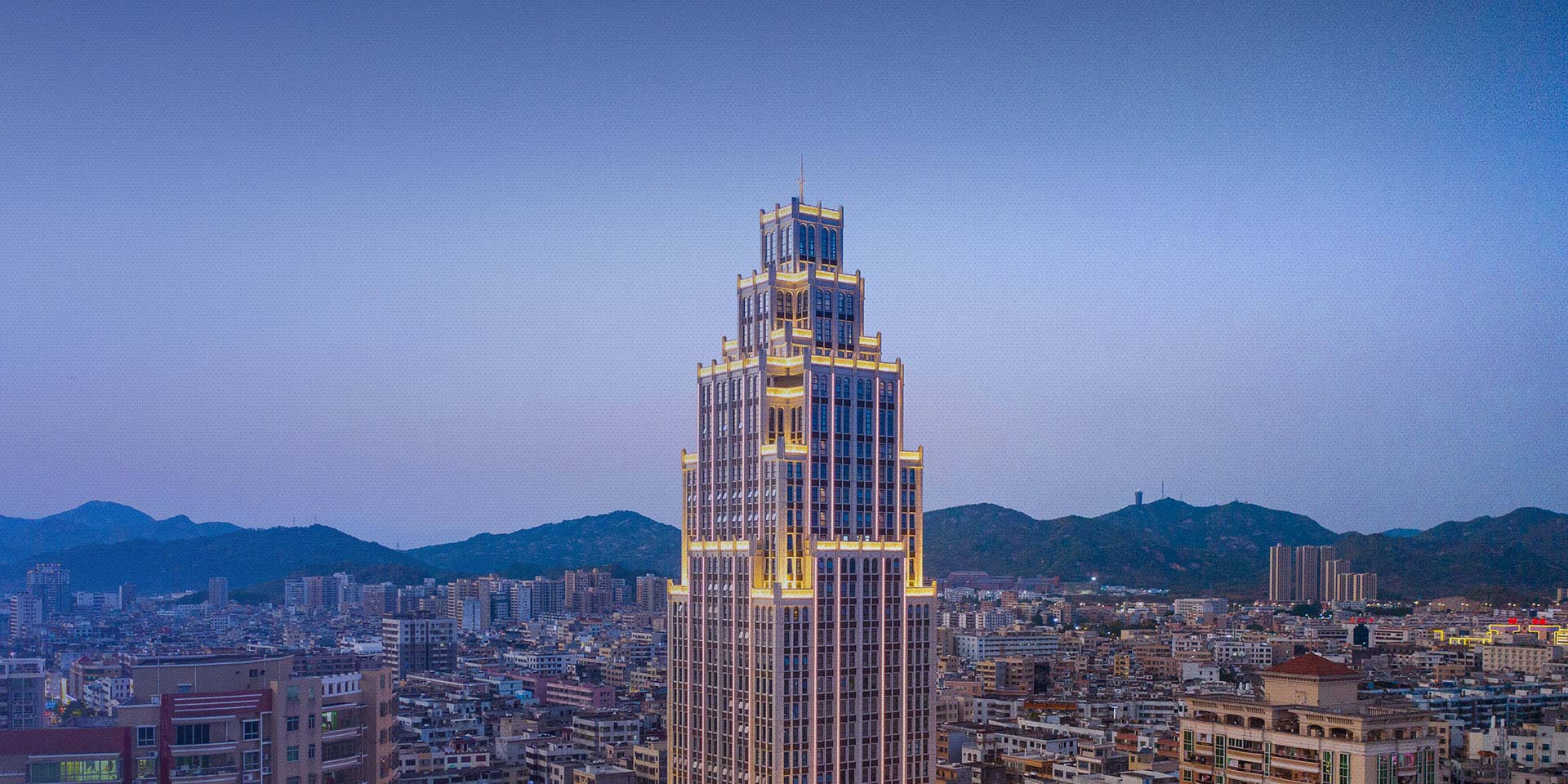 Jin Jiang International group headquarters / brand wall