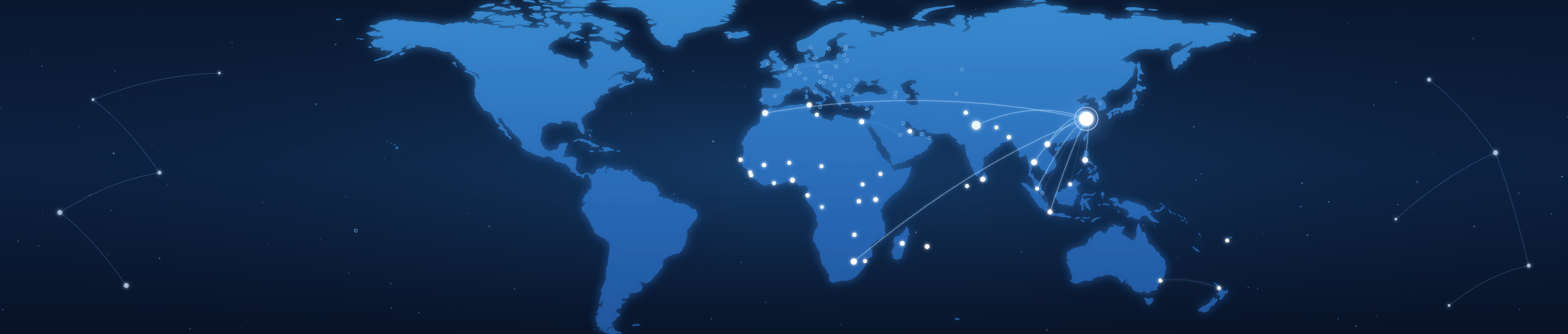 World map of Jin Jiang International's global footprint (100+ countries)